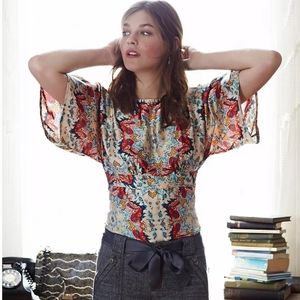 Anthropologie Winterstar Blouse, Size 4
